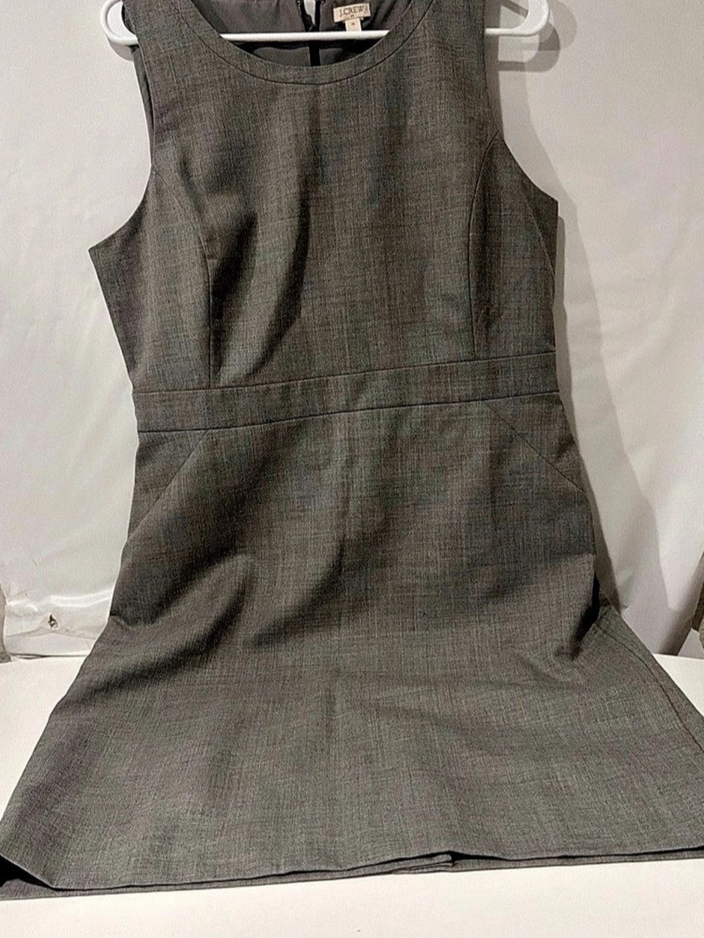J.Crew Resume Dress in Italian Stretch Wool Gray Size 14 - Picture 3 of 5